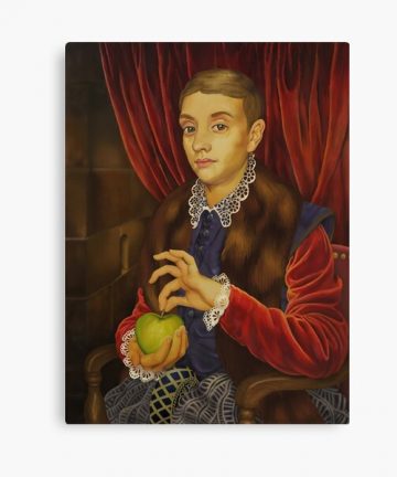 Boy With Apple Canvas Print merch - Boy With Apple Canvas Print apparel