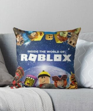 Game pillow - Game merch - Game apparel - Inside the world of Roblox - Games Throw Pillow