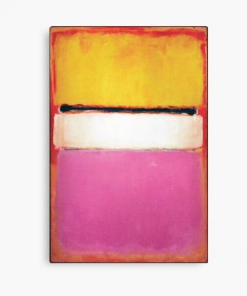 Mark Rothko | White Center (Yellow, Pink and Lavender on Rose) Canvas Print merch - Mark Rothko | White Center (Yellow, Pink and Lavender on Rose) Canvas Print apparel