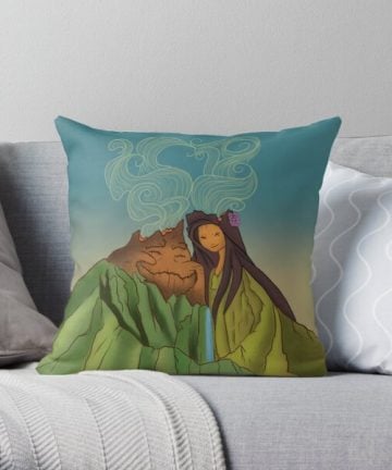 Movie pillow - Movie merch - Movie apparel - I Lava you! Throw Pillow
