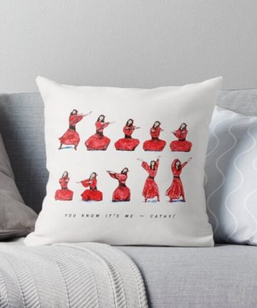 Music pillow - Music merch - Music apparel - Kate Bush - Wuthering Heights Dance Throw Pillow
