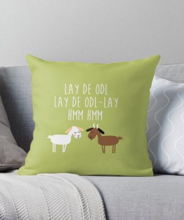 Music pillow - Music merch - Music apparel - Sound of music goat herd Throw Pillow