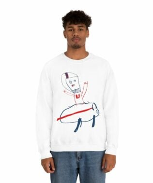 Josh Allen Riding a Buffalo Sweatshirt