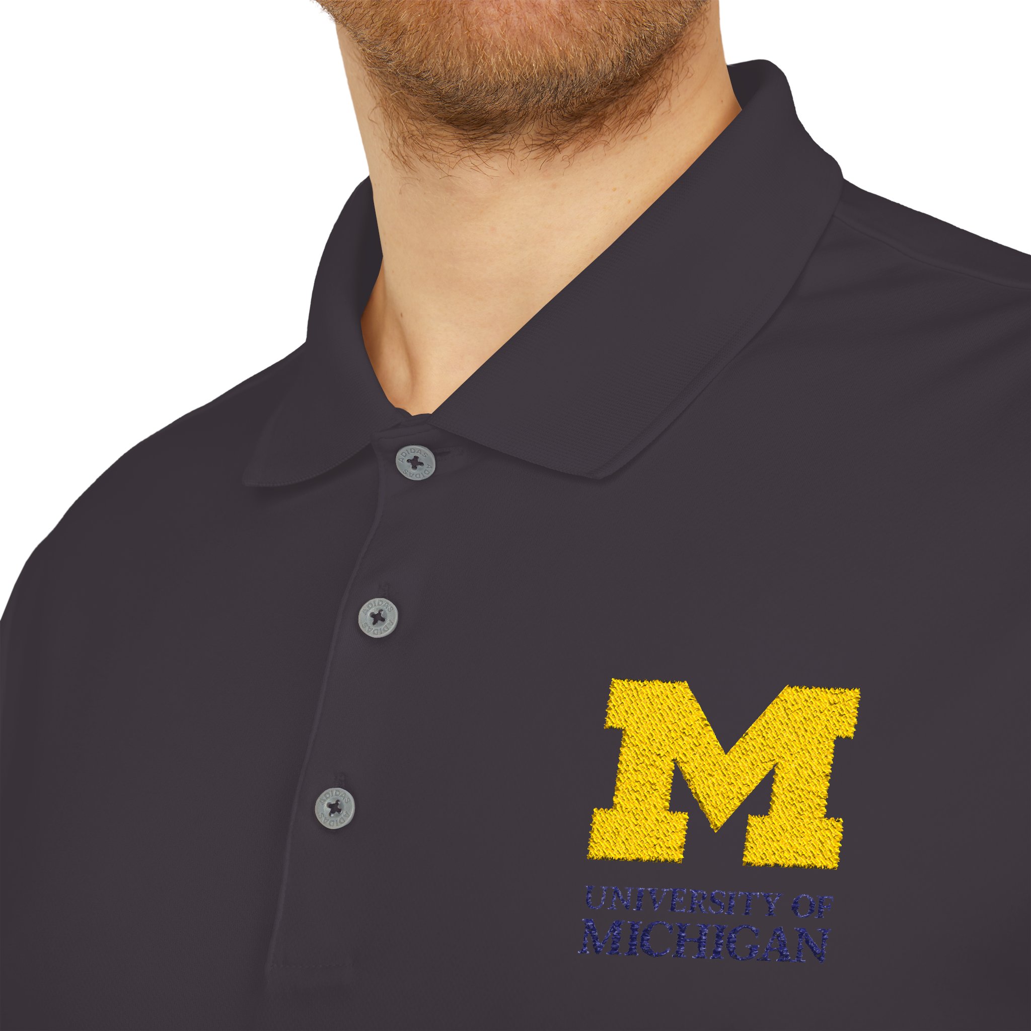 Adidas Embroidered University Of Michigan Premium Polo Adidas embroidered university of michigan premium polo - image 5