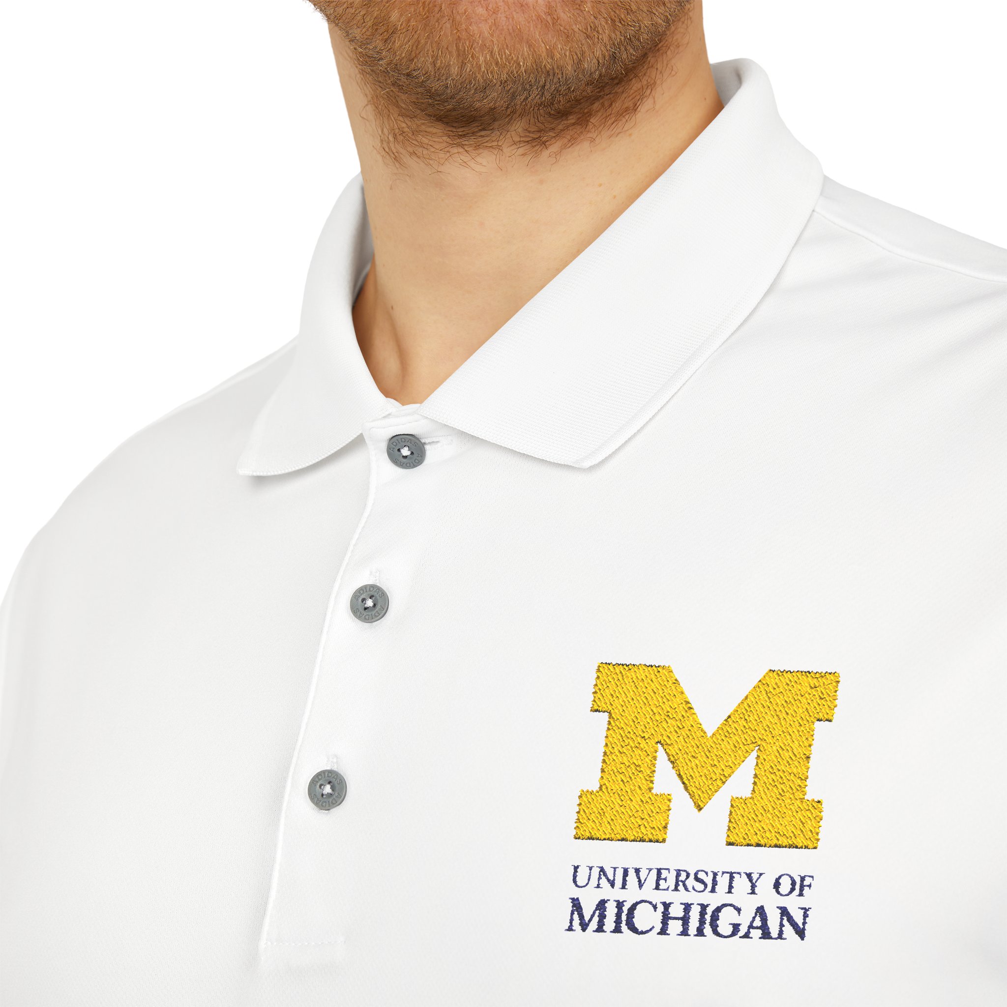 Adidas Embroidered University Of Michigan Premium Polo Adidas embroidered university of michigan premium polo