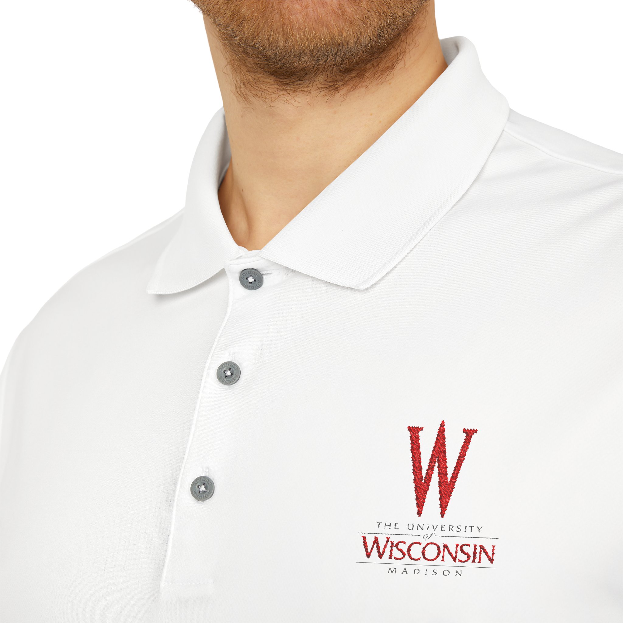 Adidas Embroidered University Of Wisconsin Premium Polo Adidas embroidered university of wisconsin premium polo