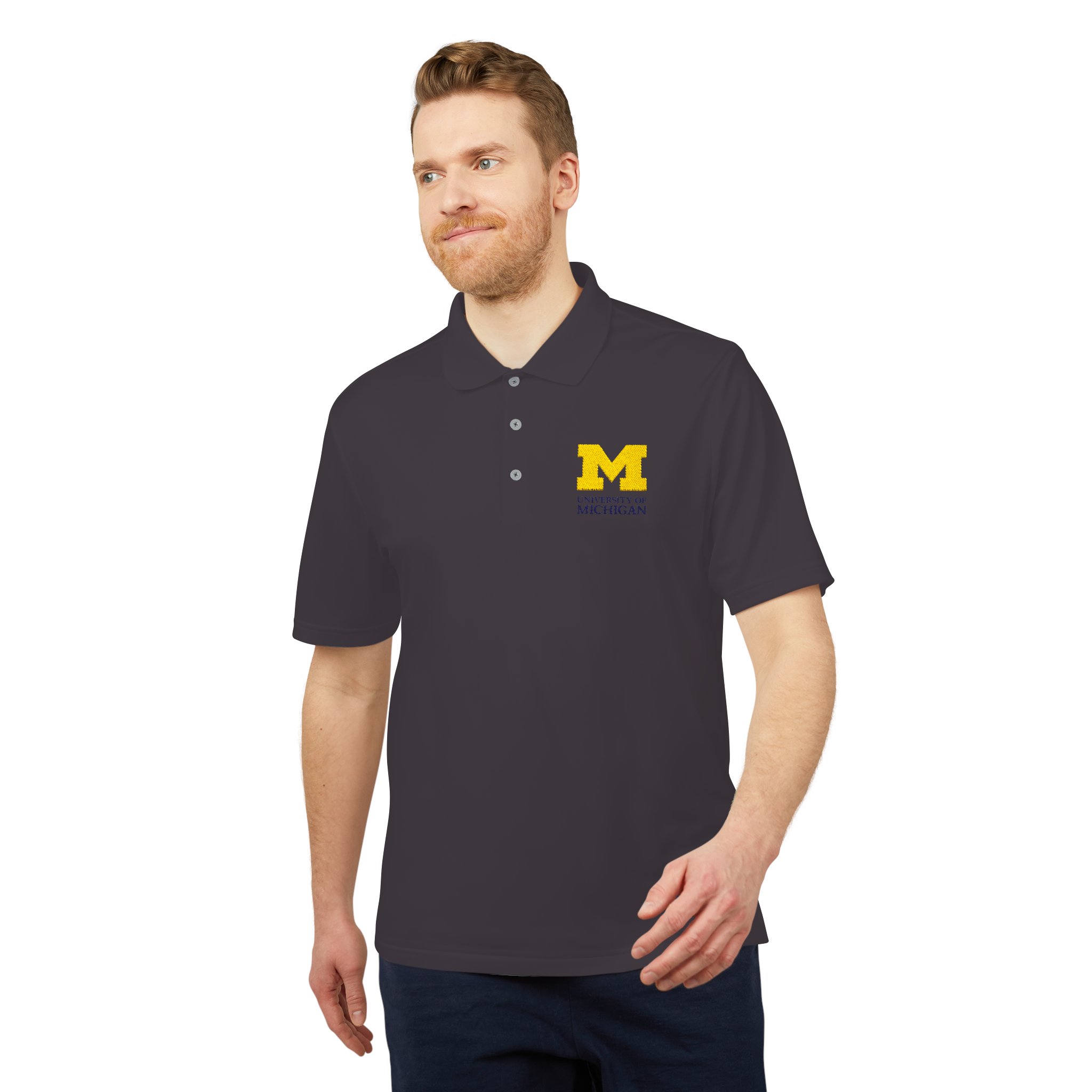 Adidas Embroidered University Of Michigan Premium Polo Adidas embroidered university of michigan premium polo - image 7