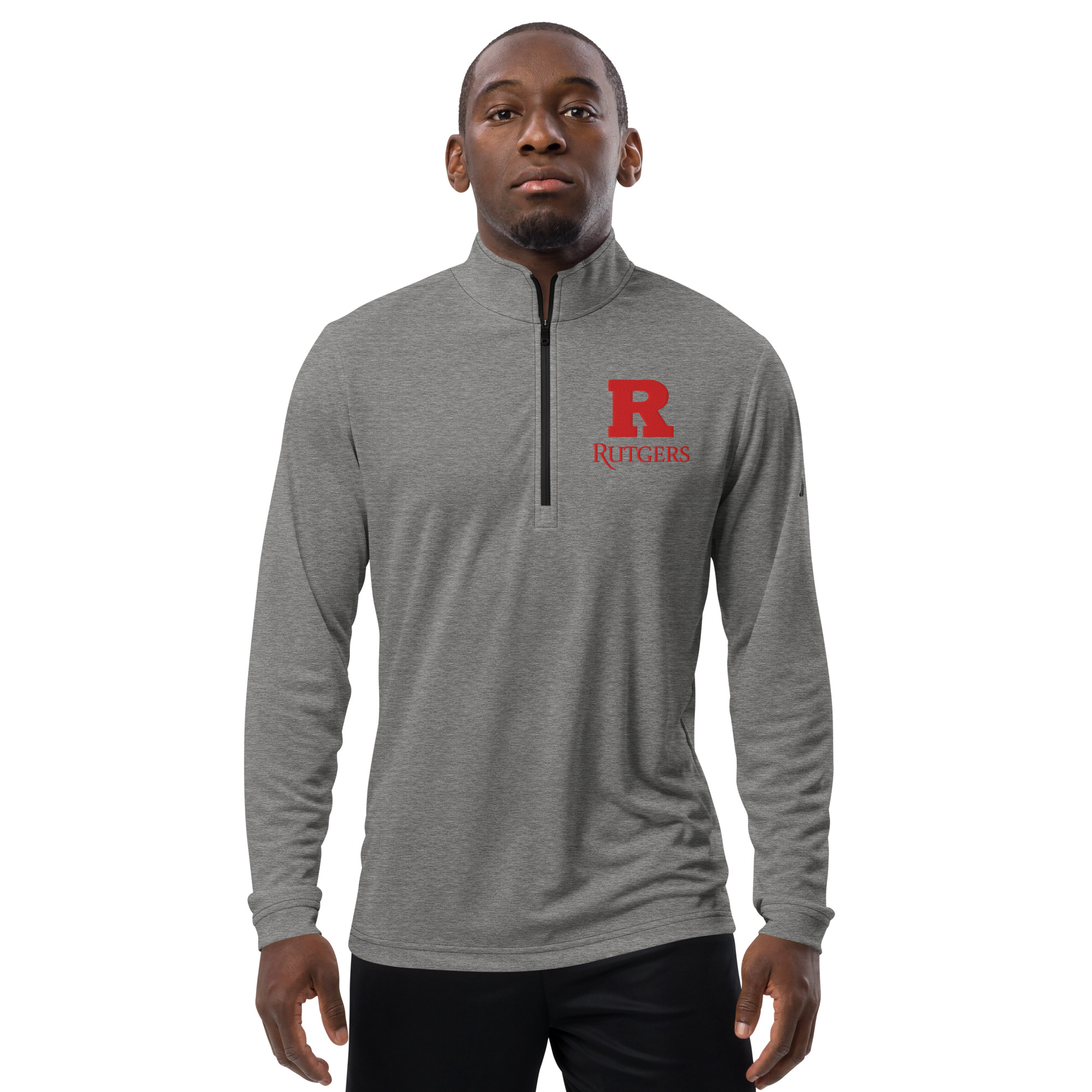 Adidas Embroidered Rutgers University Premium Quarter-Zip Pullover Adidas embroidered rutgers university premium quarter-zip pullover - image 5