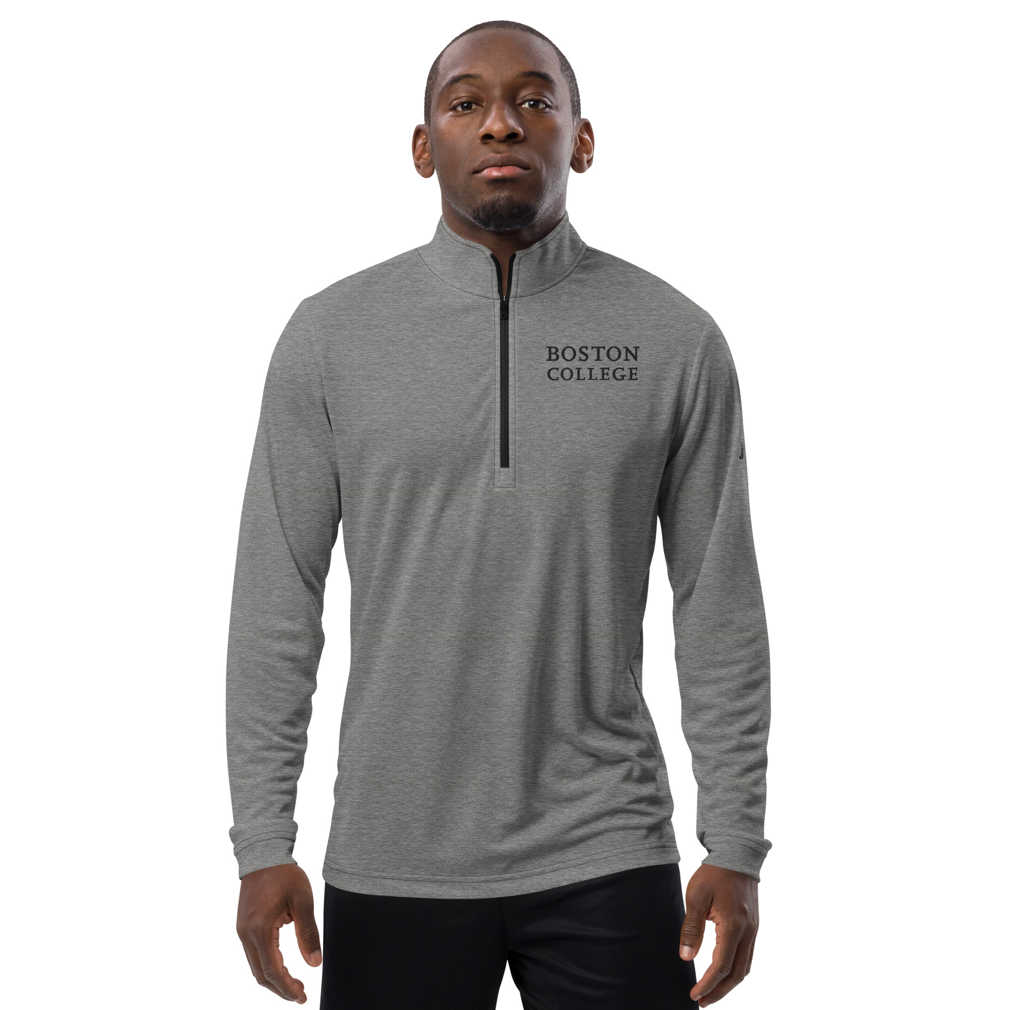Adidas Embroidered Boston College Premium Quarter-Zip Pullover Adidas embroidered boston college premium quarter-zip pullover - image 3