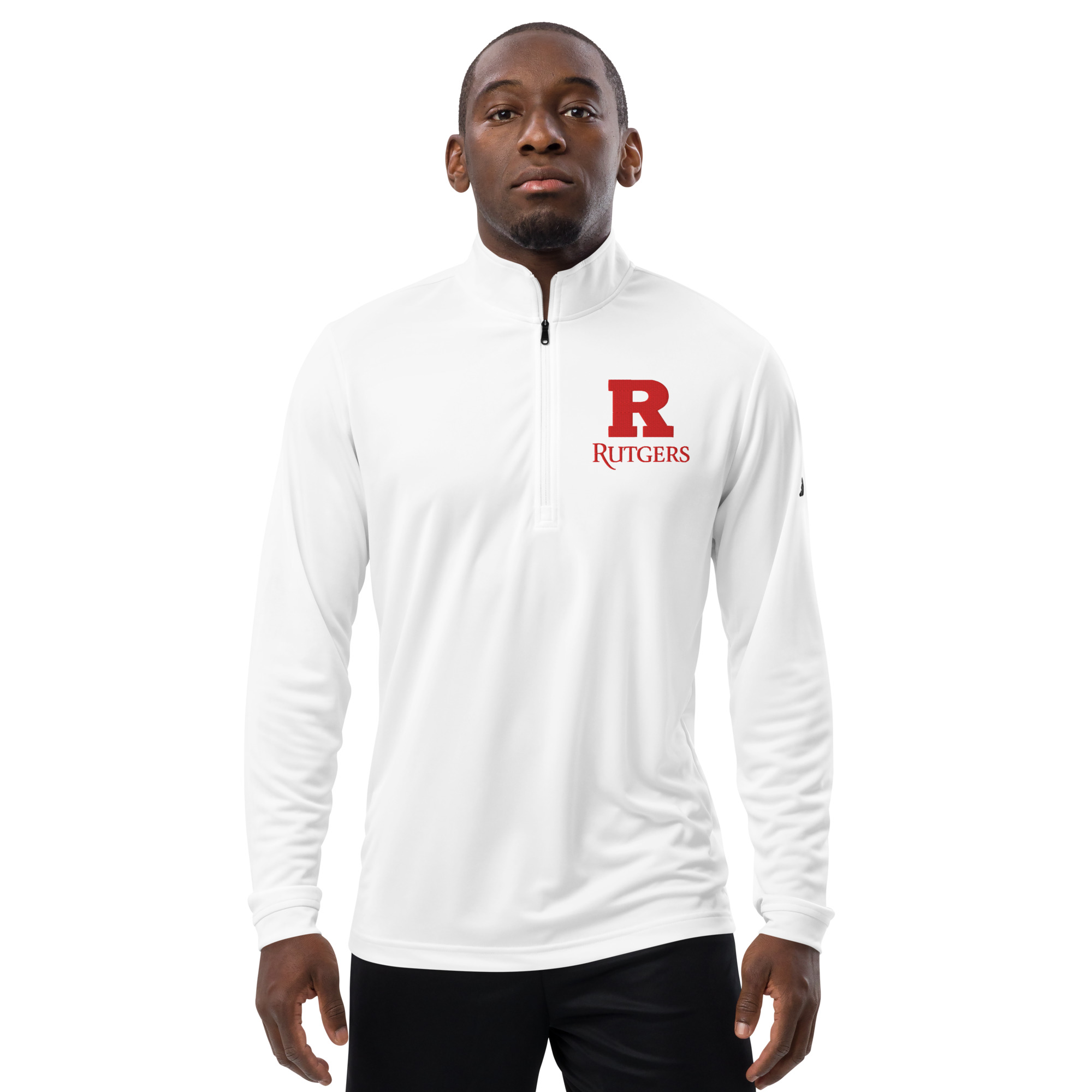 Adidas Embroidered Rutgers University Premium Quarter-Zip Pullover Adidas embroidered rutgers university premium quarter-zip pullover - image 6