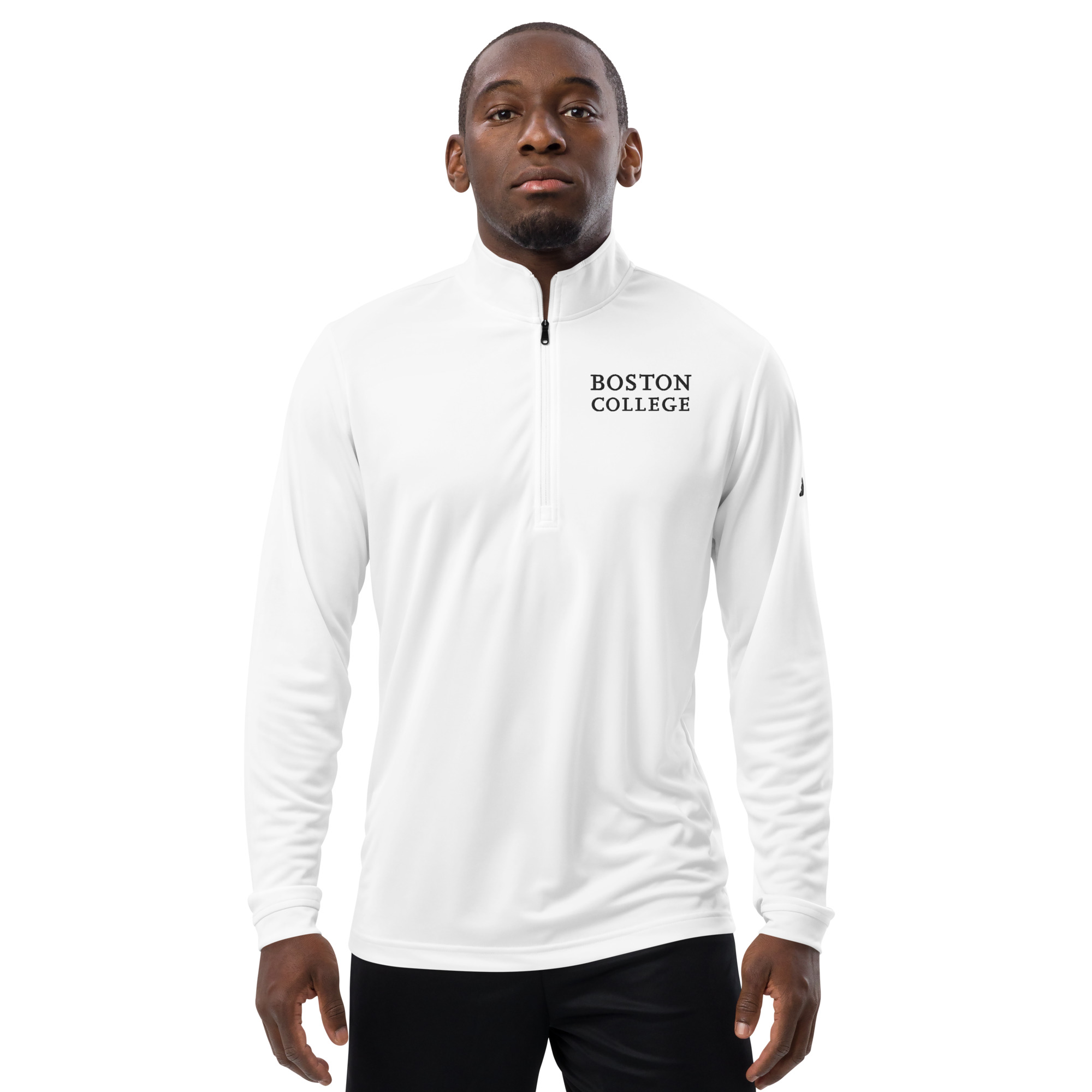Adidas Embroidered Boston College Premium Quarter-Zip Pullover Adidas embroidered boston college premium quarter-zip pullover - image 4