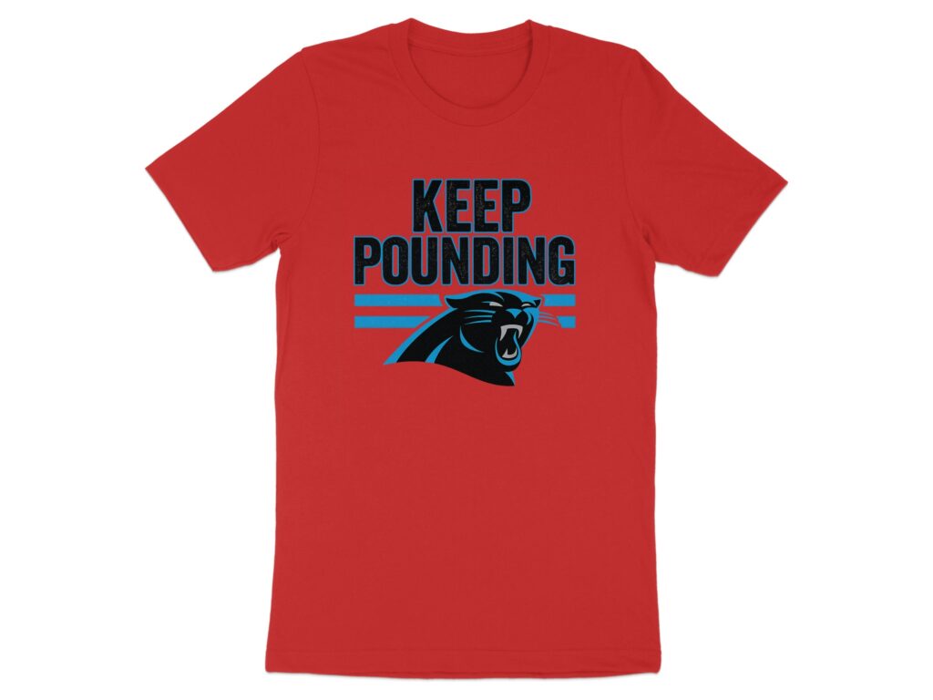 Carolina Panthers - Keep Pounding T-Shirt Carolina panthers - keep pounding t-shirt - image 6