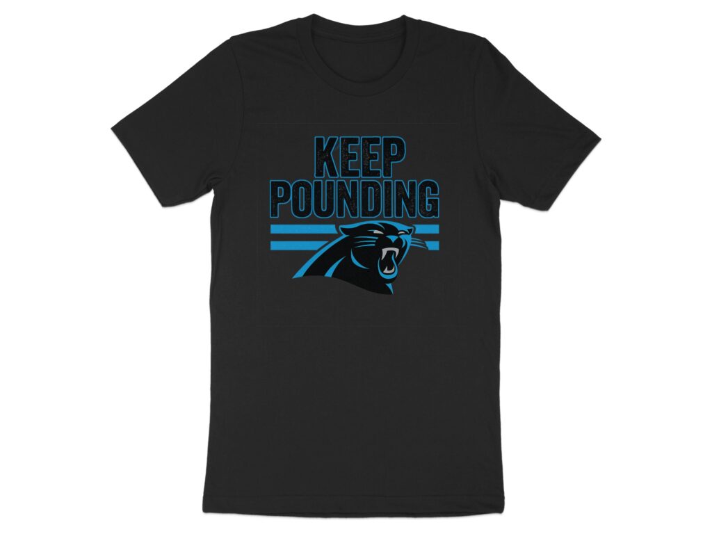 Carolina Panthers - Keep Pounding T-Shirt Carolina panthers - keep pounding t-shirt - image 3