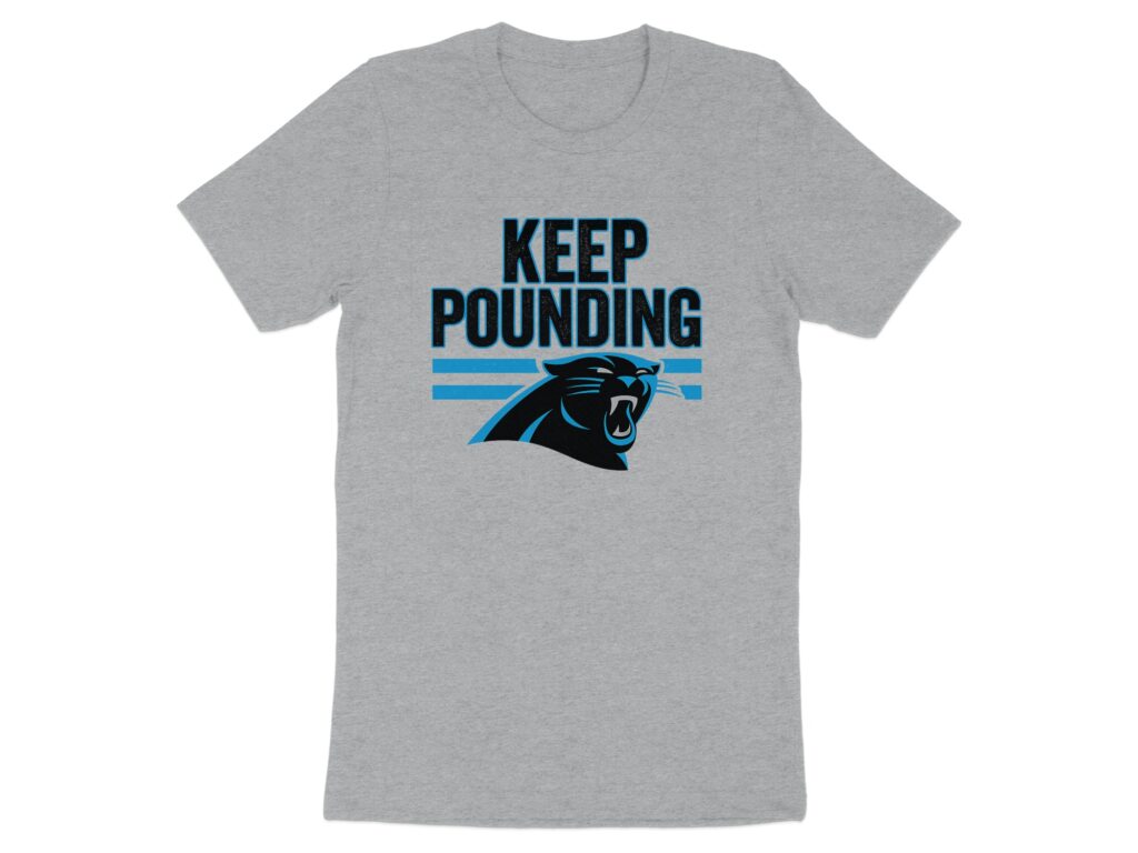 Carolina Panthers - Keep Pounding T-Shirt Carolina panthers - keep pounding t-shirt - image 7
