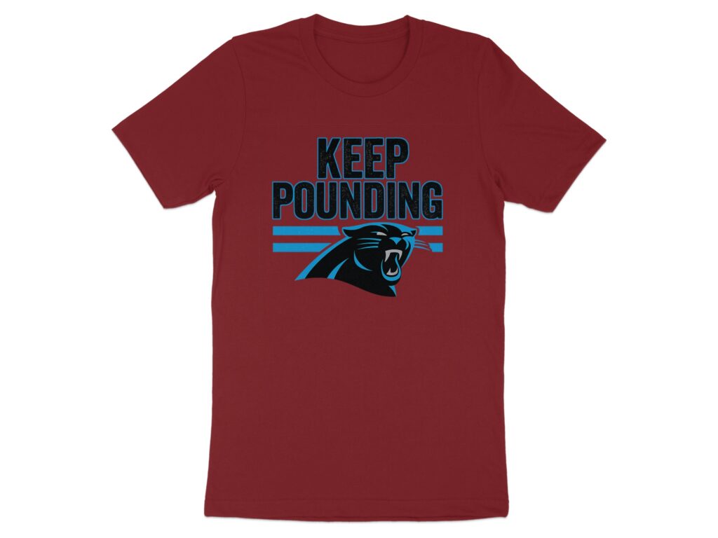 Carolina Panthers - Keep Pounding T-Shirt Carolina panthers - keep pounding t-shirt - image 5