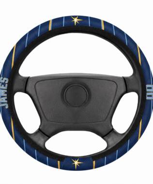 Tampa Bay Rays Personalized Steering Wheel Cover