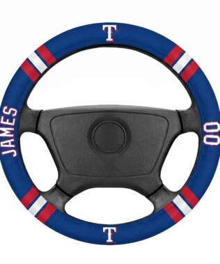 Texas Rangers Personalized Steering Wheel Cover
