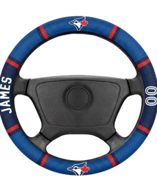 Toronto Blue Jays Personalized Steering Wheel Cover