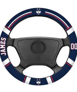 Uconn Huskies Personalized Steering Wheel Cover
