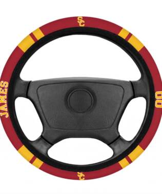 Usc Trojans Personalized Steering Wheel Cover