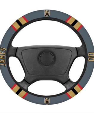 Vegas Golden Knights Personalized Steering Wheel Cover