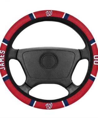Washington Nationals Personalized Steering Wheel Cover