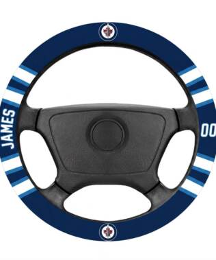 Winnipeg Jets Personalized Steering Wheel Cover
